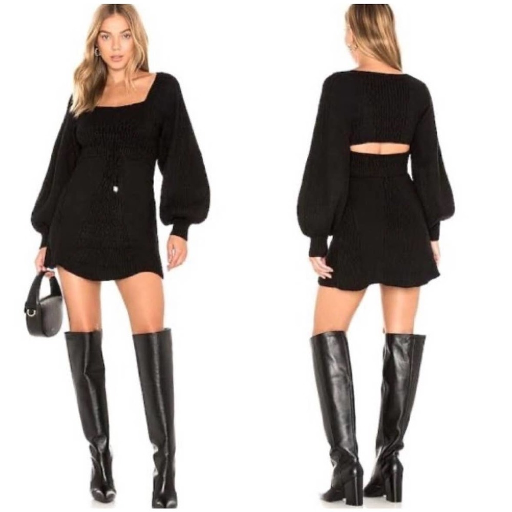 Free People Black Mini Dress